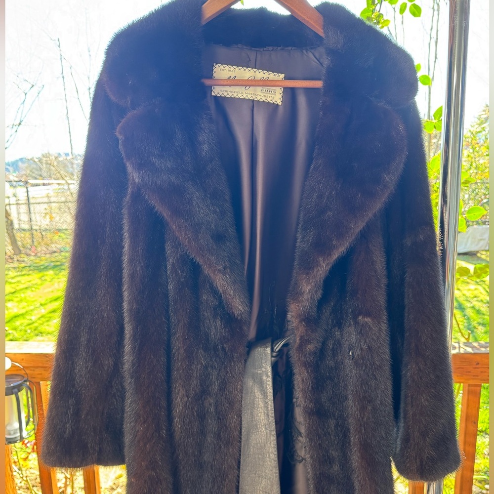 Luxurious Brown Fur Coat - Picture 3 of 12